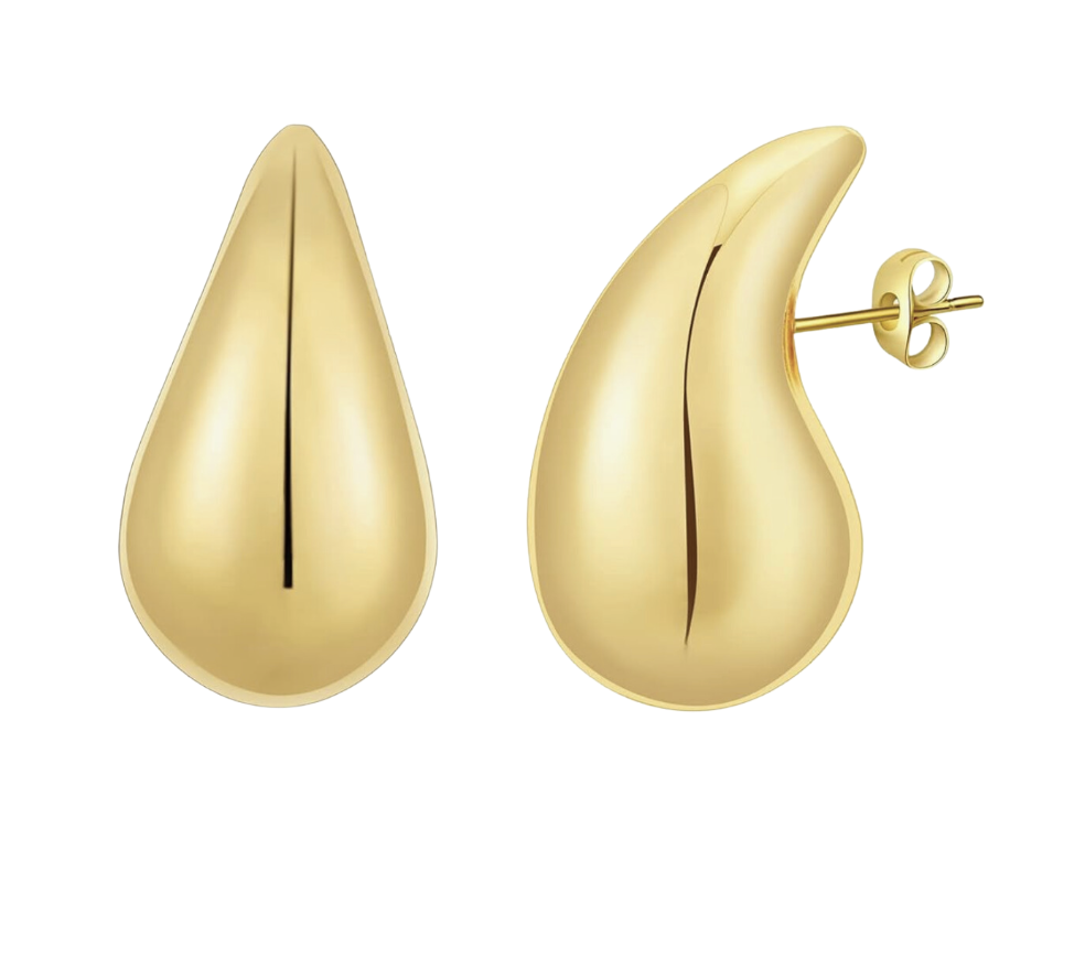 Gold Teardrop Earrings